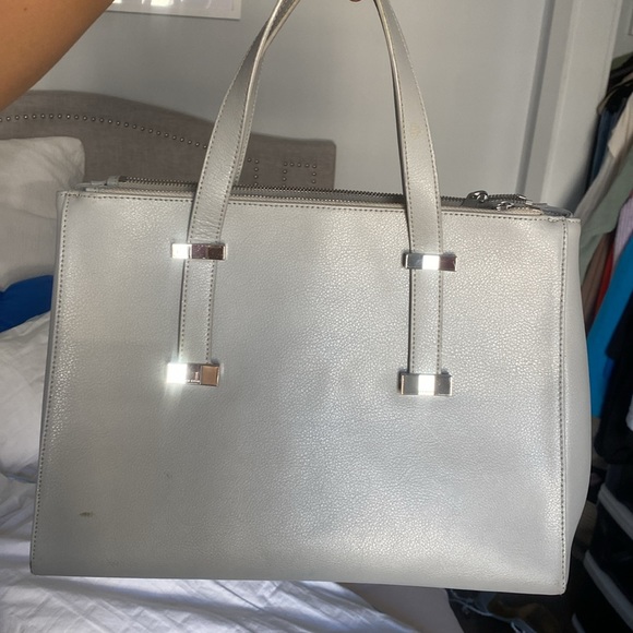 Used ted baker bag!! Gray with pink interior! - Picture 2 of 3